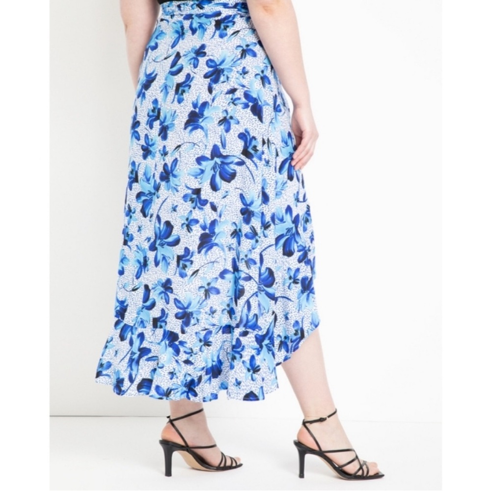 Eloquii Size 20 Floral Wrap Skirt ๐๐ค NEW WITH TAGS - Picture 4 of 8